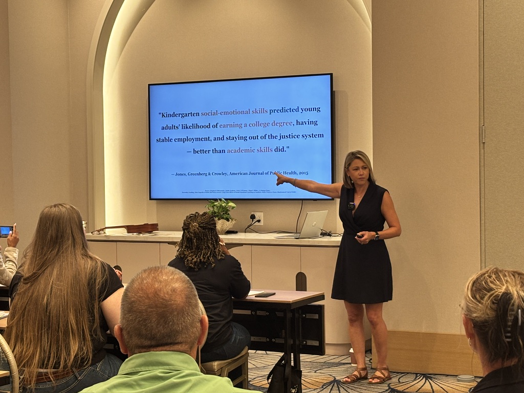 Jocelyn Manzanarez leading a professional development training