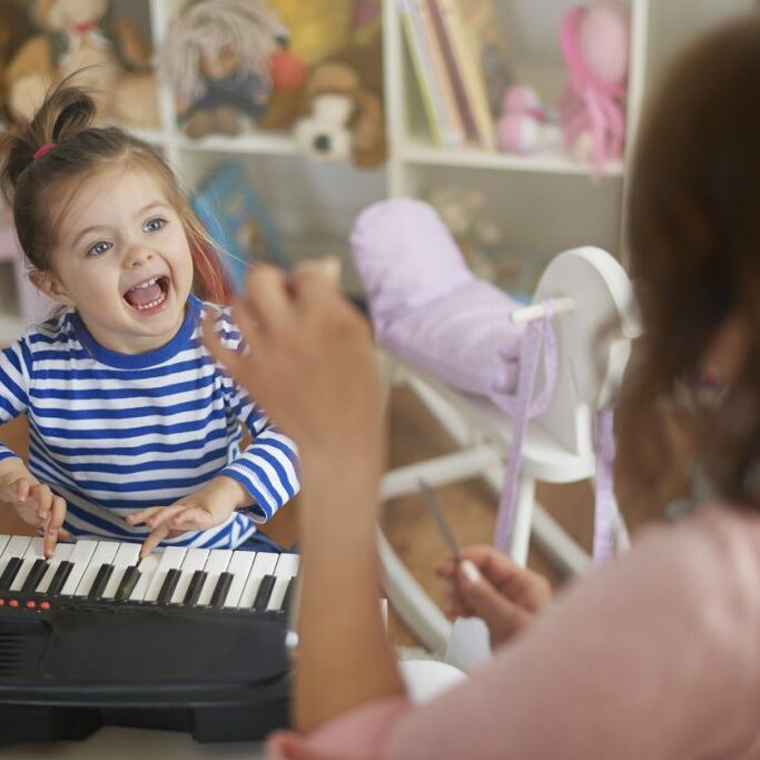 Singing and playing on musical instruments with my mommy Singing and playing on musical instruments with my mommy